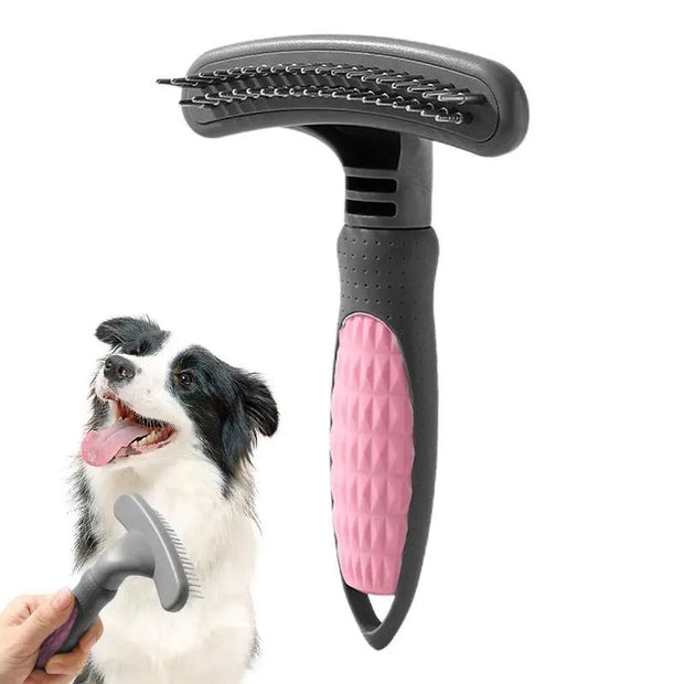 Grooming Comb Cute Pet Grooming Comb Hair Removal Combs Effective Rustproof Shedding Brush For Puppies Pets Acceessories