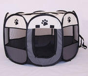 Fast folding octagonal pet fence