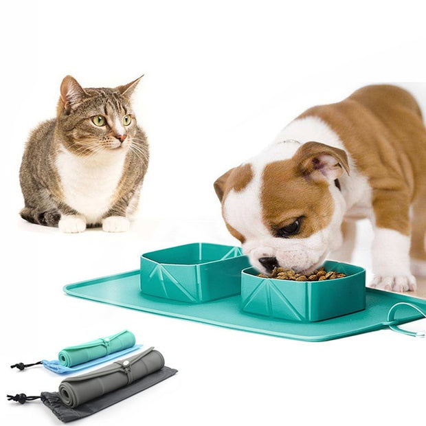 Pet Bowl Silicone Folding Bowl