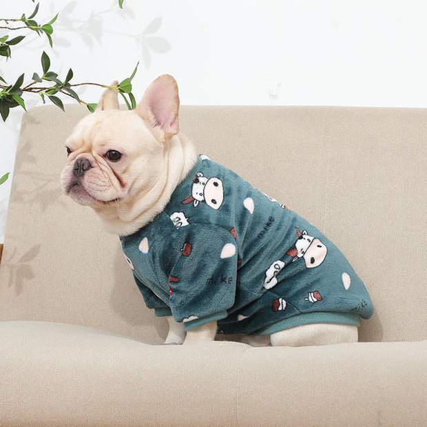 Pets Fashion Personality French Plush Pajamas