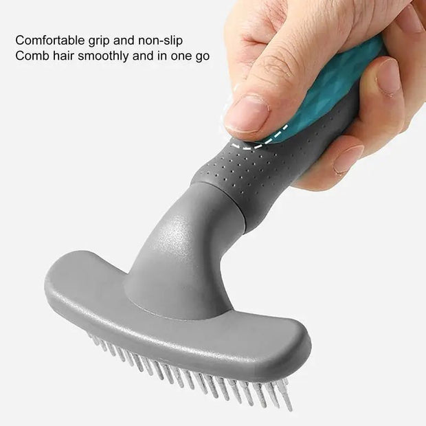 Grooming Comb Cute Pet Grooming Comb Hair Removal Combs Effective Rustproof Shedding Brush For Puppies Pets Acceessories