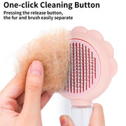 Spray Cat Brushes For Indoor Cats With Release Button Cat Brush For Shedding Massage Grooming Self Cleaning Slicker Brush For Dogs Cats Pet Brush Comb For Long Short Hair Cats Remove Loose Fur