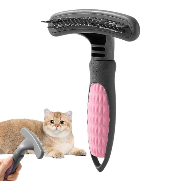 Grooming Comb Cute Pet Grooming Comb Hair Removal Combs Effective Rustproof Shedding Brush For Puppies Pets Acceessories