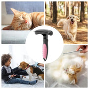 Grooming Comb Cute Pet Grooming Comb Hair Removal Combs Effective Rustproof Shedding Brush For Puppies Pets Acceessories