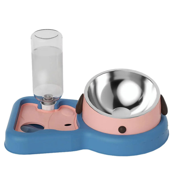 Feeder Bowls Pet Feeder Water Bottle Set Feeding Bowls And Drinkers