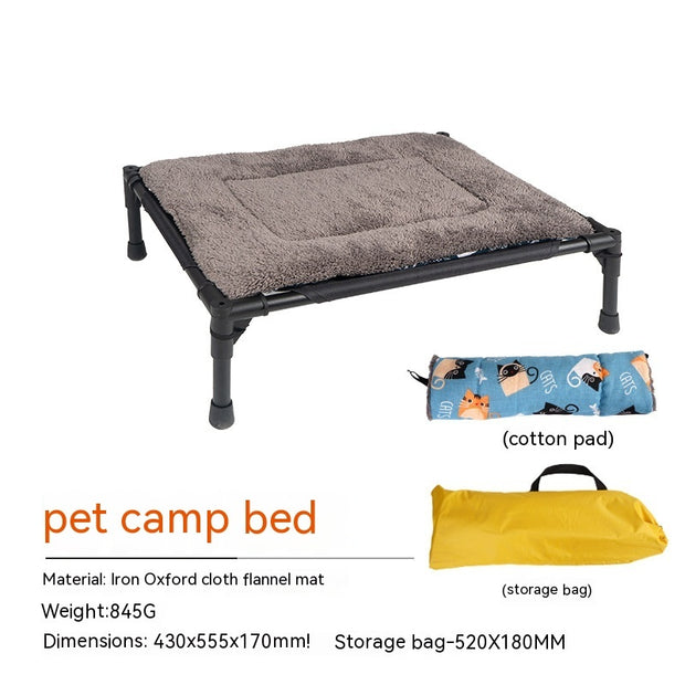 Camping Foldable Pet Bed Removable