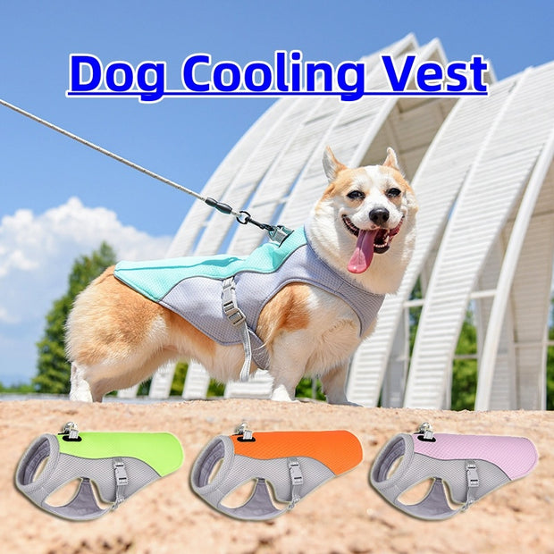 Summer Dog Cooling Vest Heat Resistant Cool Dogs Clothes