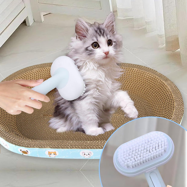 Cat Dog Brush 5 In 1 Pet Grooming Supplies Kit Slicker Brush For Shedding Dematting Undercoat Rake Self Cleaning Comb For Indoor Cats Pet Hair Brushes Multifunction Set