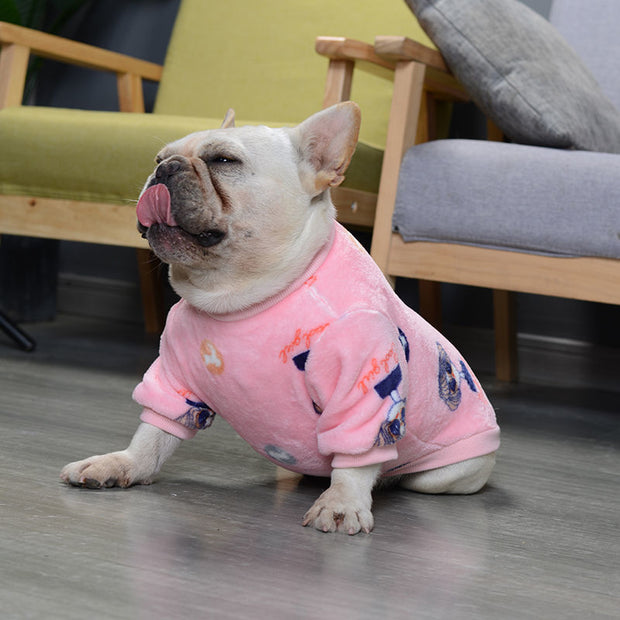 Pets Fashion Personality French Plush Pajamas