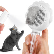 Spray Cat Brushes For Indoor Cats With Release Button Cat Brush For Shedding Massage Grooming Self Cleaning Slicker Brush For Dogs Cats Pet Brush Comb For Long Short Hair Cats Remove Loose Fur