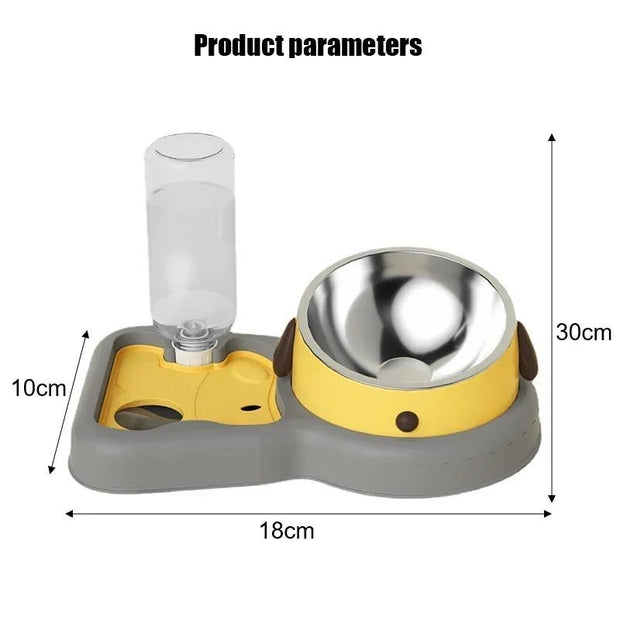 Feeder Bowls Pet Feeder Water Bottle Set Feeding Bowls And Drinkers