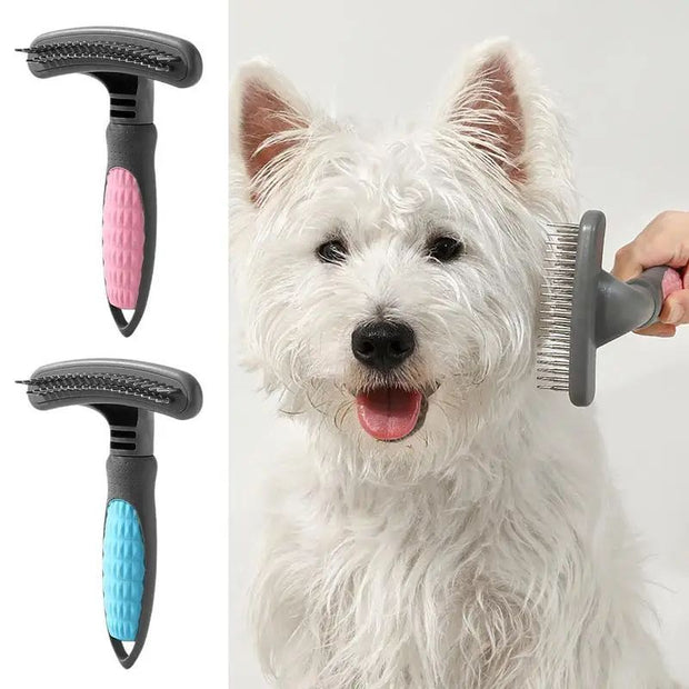 Grooming Comb Cute Pet Grooming Comb Hair Removal Combs Effective Rustproof Shedding Brush For Puppies Pets Acceessories